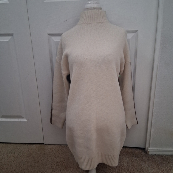 NWT Blu Pepper Edana Brown & Cream Color Block Dress Size S - Picture 5 of 6